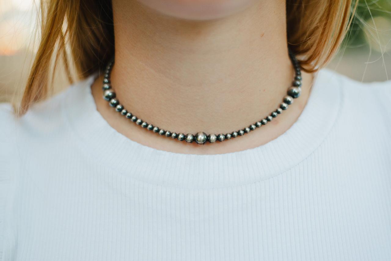 The Ella graduated sterling silver necklace