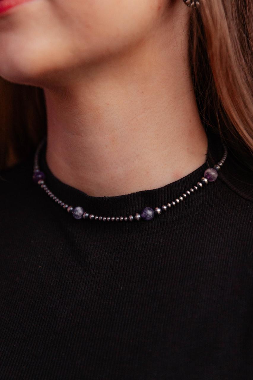 The Purple Pancakes necklace